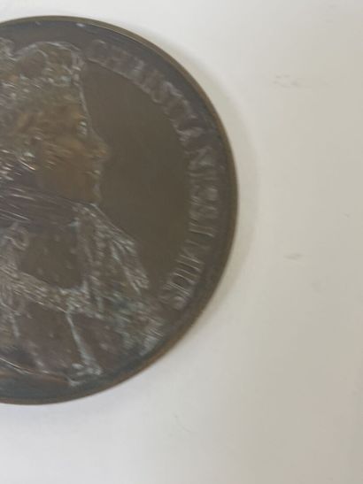 null E BLIN, Médaille en bronze signée

Diam : 78 mm