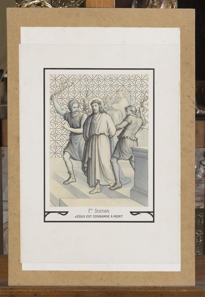 null Quatorze stations de chemins de croix 

Dessin

58 x 39 cm