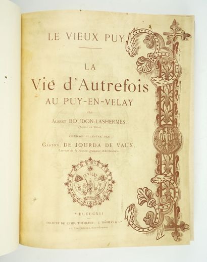 null [Auvergne] JOURDA DE VAUX (Gaston de) and BOUDON-LASHERMES (Albert): The old...
