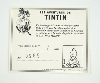 null PIXI - TINTIN - HERGE. 

le LOTUS BLEU - 7 figurines. 1988

n°365 ref 4401....