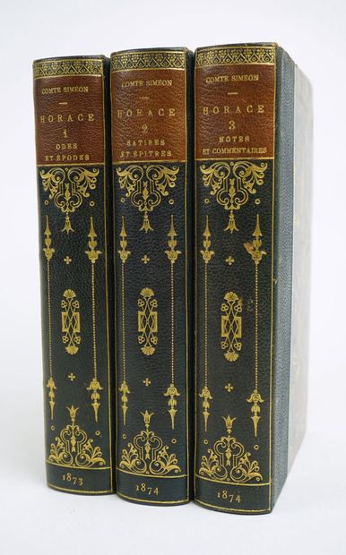 null HORACE : Works. Paris, Librairie des Bibliophiles. Jouaust. 1873-1874. 3 volumes.



Volume...