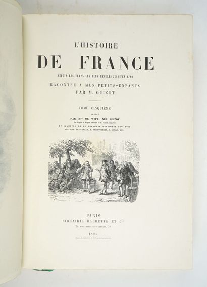 null GUIZOT (François): L'Histoire de France depuis les temps les plus reculés jusqu'en...