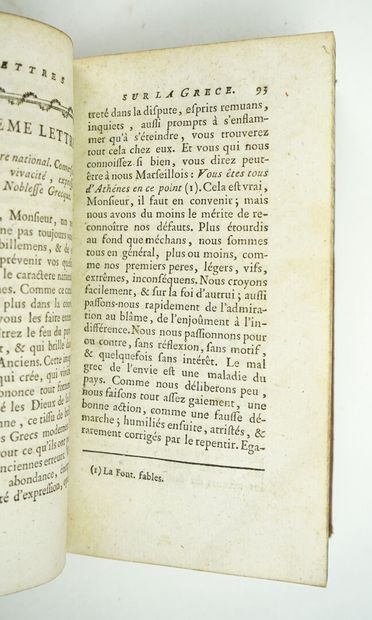 null GUYS (Pierre-Augustin) : Voyage littéraire de la Grèce, ou lettres sur les Grecs...