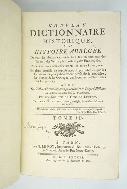 [CHAUDON, Louis-Mayeul] : Nouveau Dictionnaire...