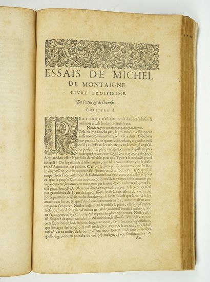 null MONTAIGNE (Michel de) : Les Essais de Michel Seigneur de Montaigne. Edition...