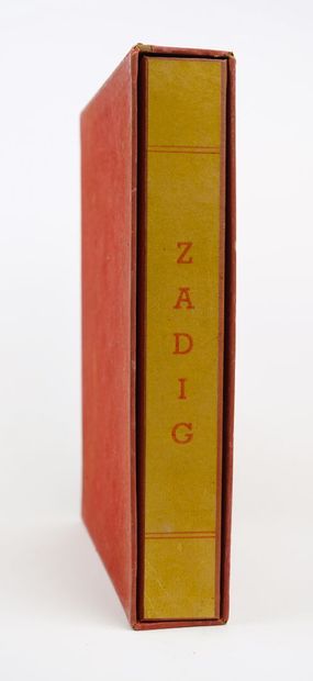 null VOLTAIRE : Zadig. Illustrations in colors by Gabriel BOURDIER. Nice, Félix Bottin,...