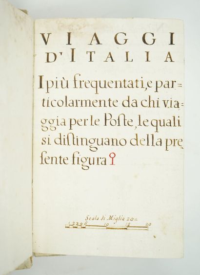 null [Manuscrit] [Italie] Viaggi d'Italia, ipiù frequantati, e particolarmente da...
