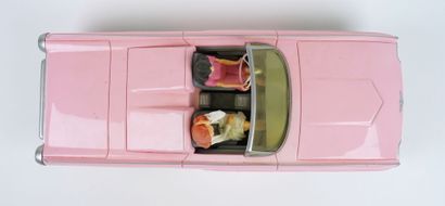 null [Figurine] AROUTCHEFF. BERTHET. Pin-Up. Dottie and Pinky in the pink Ford Thunderbird....