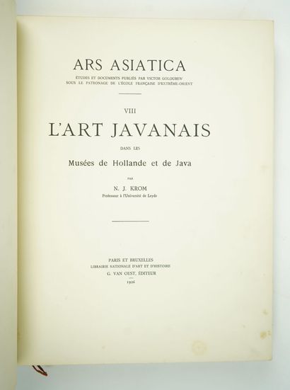 null KROM (N. J.): Javanese art in the museums of Holland and Java. Paris and Brussels,...