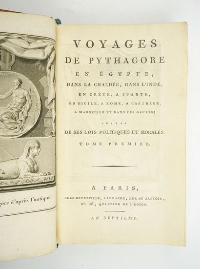 null [ésotérisme] [MARÉCHAL Pierre-Sylvain] : Voyages de Pythagore en Égypte, dans...