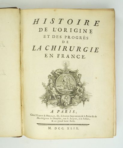 null [QUESNAY (François)] : History of the origin and progress of surgery in France....