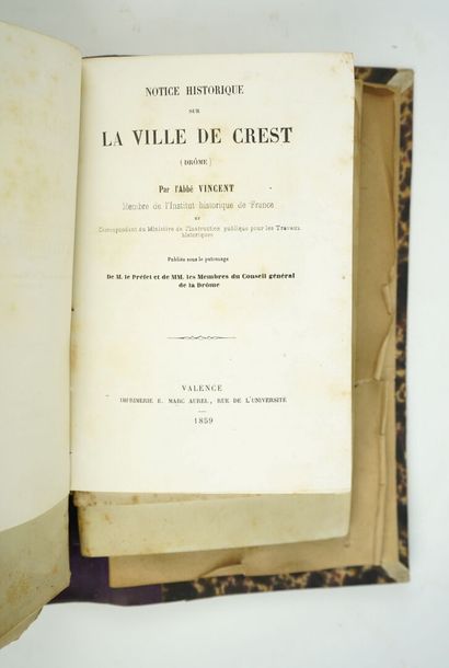 null (Drôme). VINCENT (Abbé Abel): [Collection of 35 monographs by Abbé A. Vincent...