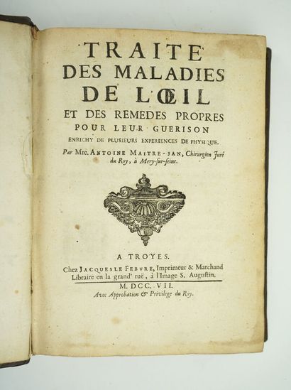 null MAITRE-JAN (Antoine) : Treatise of the diseases of the eye and the proper remedies...