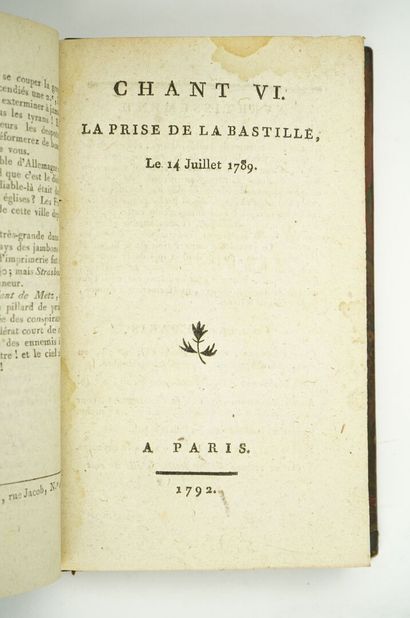null (Revolution.) ROUSSEAU (Thomas): Songs of patriotism, with notes, dedicated...