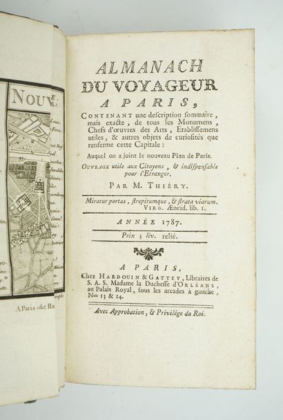 null THIERY (Jean-Claude): Almanach du Voyageur à Paris, contenant une description...