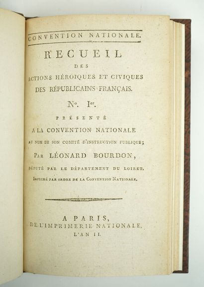 null (Revolution.). Collection of the heroic and civic actions of the French Republicans....