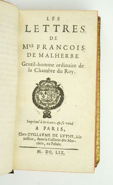 null MALHERBE (François de) : the works of M. François de Malherbe, Gentleman of...