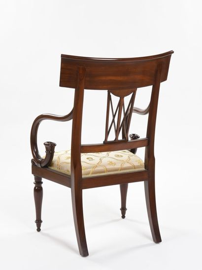 null François Honoré-Georges et Georges JACOB (1803-1813)
Paire de fauteuils en acajou...