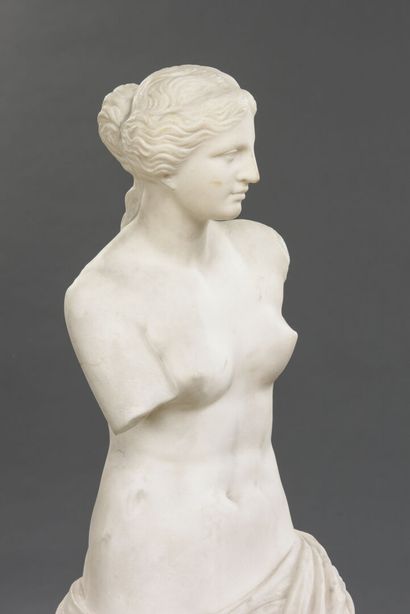 null François GIRARDET (1852-1932) 
Venus de Milo
Important sujet en marbre de Carrare
Signé...