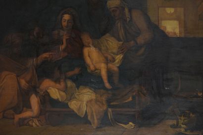 null After Charles Le BRUN (1619-1690),
The Sleep of the Child Jesus
Oil on canvas,...