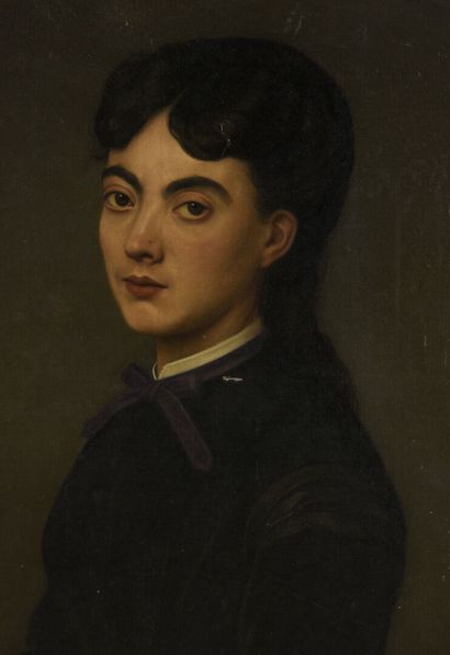 null Pierre CABANEL (1838-1918)
Portrait de jeune femme
Huile sur toile 
Etiquette...