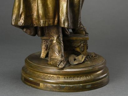 null Eduard MULLER (1828-1895)
Ecco il Moccolo
Epreuve en bronze à patine mordorée
Fondeur...