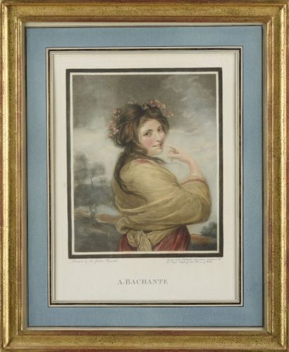 null Two engravings in English color after ROMNEY
The Nature
The Bacchante
35 x 26...