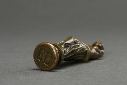 null Cachet en bronze Venus de Milo, monogrammée EC 
19 ème siècle.
H :10 cm