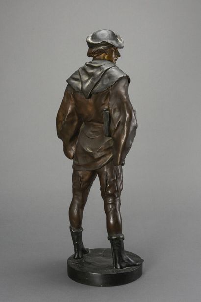 null PICAULT Emile-Louis (1833-1915) 
The Escholier, 
important proof in patinated...