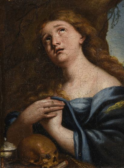 null French school XVIIth century
Saint Magdalene
oil on canvas
18 X 13.5 cm
Gilded...