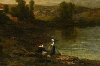 null Horace-Antoine FONVILLE (1832 - 1914)
Paysage
Huile sur toile 
75 x 100 cm
Signé...