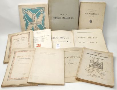 null [Bibliophilie]. Un ensemble de catalogues de ventes publiques :

Livres, Manuscrits,...