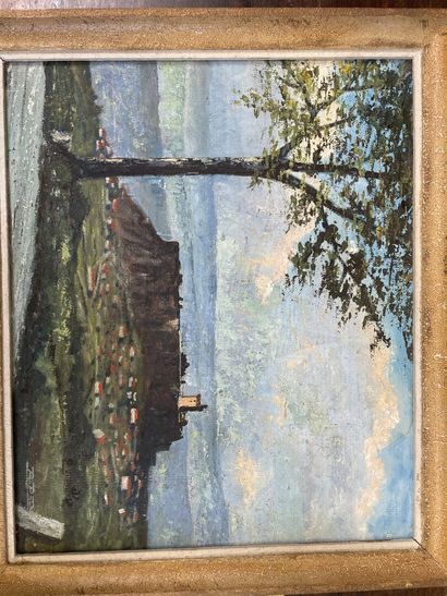 null René PRADE, vue du Puy en Velay

Huile sur toile

Signé 

37 x 45 cm