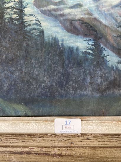 null Orage à Chamonix, huile sur paneau

34 x 27 cm
