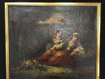 null Frédéric BORGELLA (1833-1901)

Deux jeunes filles ottomanes

Huile sur toile

Signé...