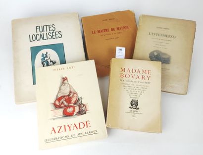 null [ILLUSTRÉS MODERNES]. Ensemble de 5 volumes brochés :

Madame Bovary par Flaubert....