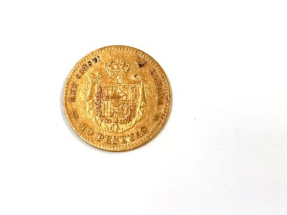 null Une pièce en or 10 pesetas Alfonso XII 1878