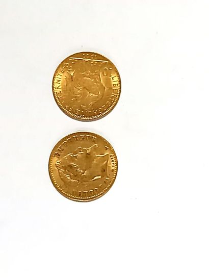 null Deux pièces de 10 francs or 