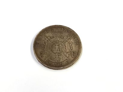 null Pièce de 5 francs Napoléon 1869