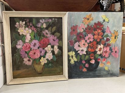 null ML.VIAL

Bouquet de fleurs

deux huiles sur toile, signées en bas à droite

61...