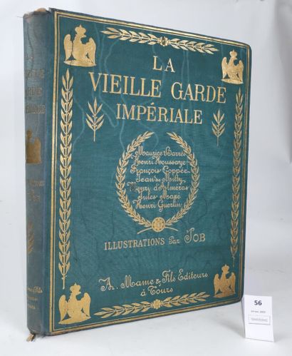 null [Job]. COLLECTIF. La vieille garde impériale. Un volume in-4, pleine toile d'éditeur...