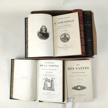null Un ensemble de 8 volumes in-4 du XIXe siècle :

Vies des Saints. 2 volumes....