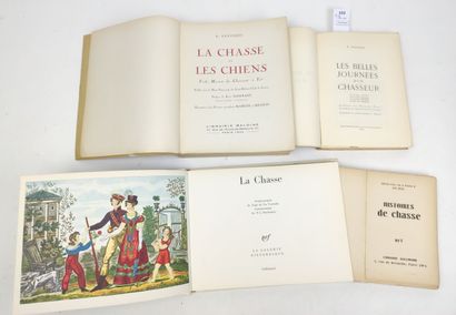 null [Chasse]. Un ensemble de 4 volumes :

TREICH Léon. Histoires de chasse. Paris,...
