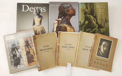 null DEGAS (Edgar). Un ensemble de 8 volumes consacré à l'artiste dont : Catalogue...