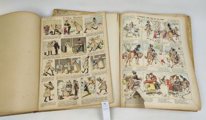 null Imagerie d'Épinal Pellerin. Un ensemble de deux volumes in folio (accidents) :...