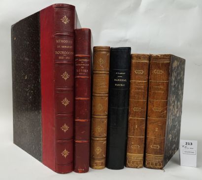 null [Histoire] . 6 volumes reliés du XIXe ou début du XXe siècle :

FOY (Général)....
