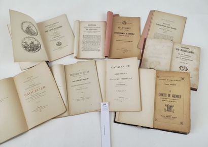 null [Dauphiné]. Un ensemble de 9 volumes ou plaquettes XIXe ou du XXe siècle :

PRUDHOMME...