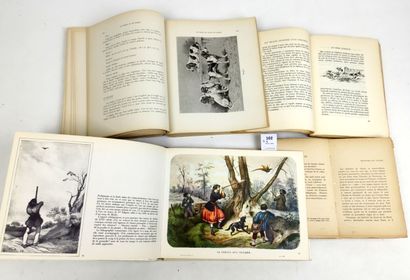 null [Chasse]. Un ensemble de 4 volumes :

TREICH Léon. Histoires de chasse. Paris,...
