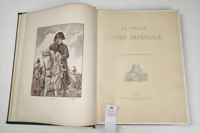 null [Job]. COLLECTIF. La vieille garde impériale. Un volume in-4, pleine toile d'éditeur...