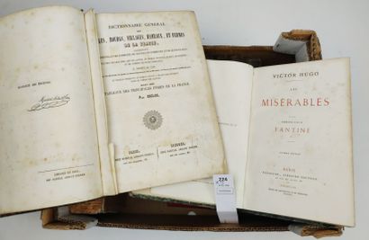 null 13 volumes reliés du XIXe siècle (accidents) dont les Misérables par Victor...